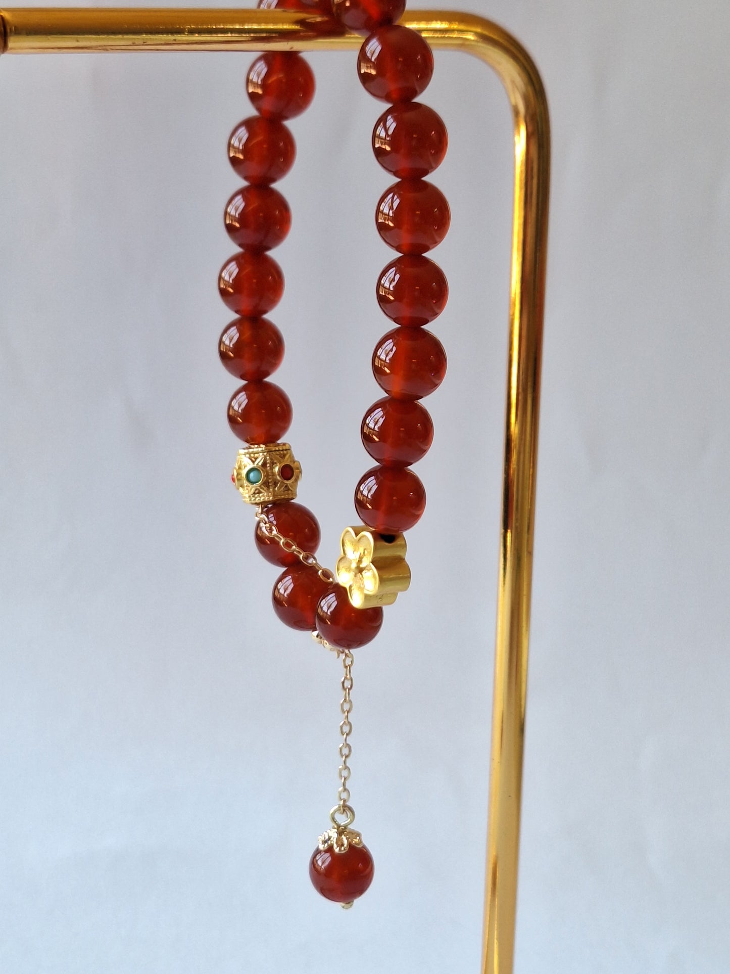 Auspicious Flame Bracelet "吉祥红玉"