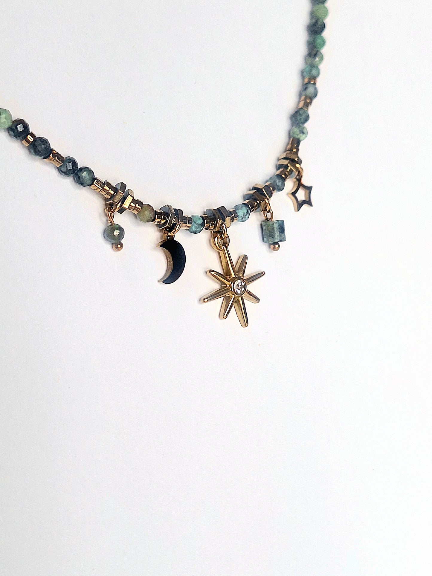 Eternal Earthstone Vintage Beaded Necklace