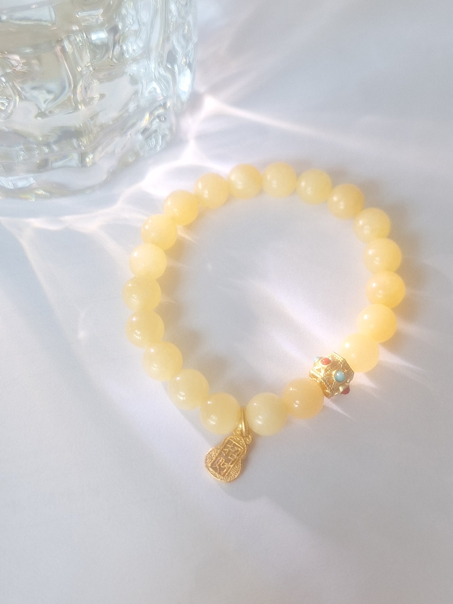 Yellow Prosperity Bracelet "富贵安康"