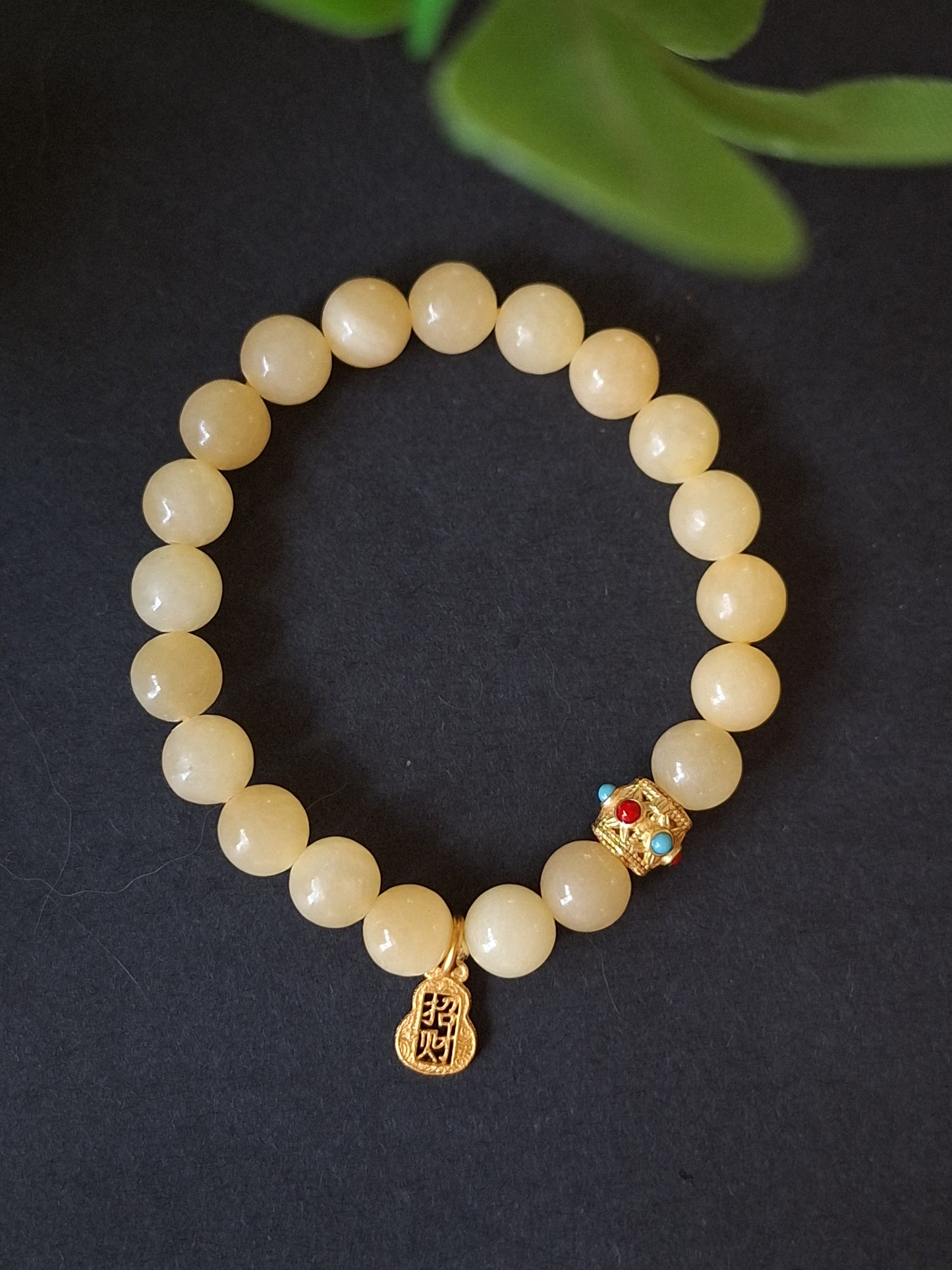 Yellow Prosperity Bracelet "富贵安康"