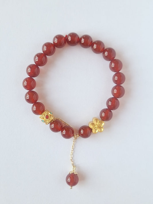 Auspicious Flame Bracelet "吉祥红玉"